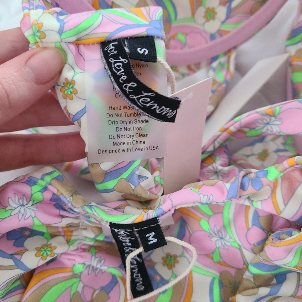 NWT For Love & Lemons Devon Bikini Set - Picture 4 of 6